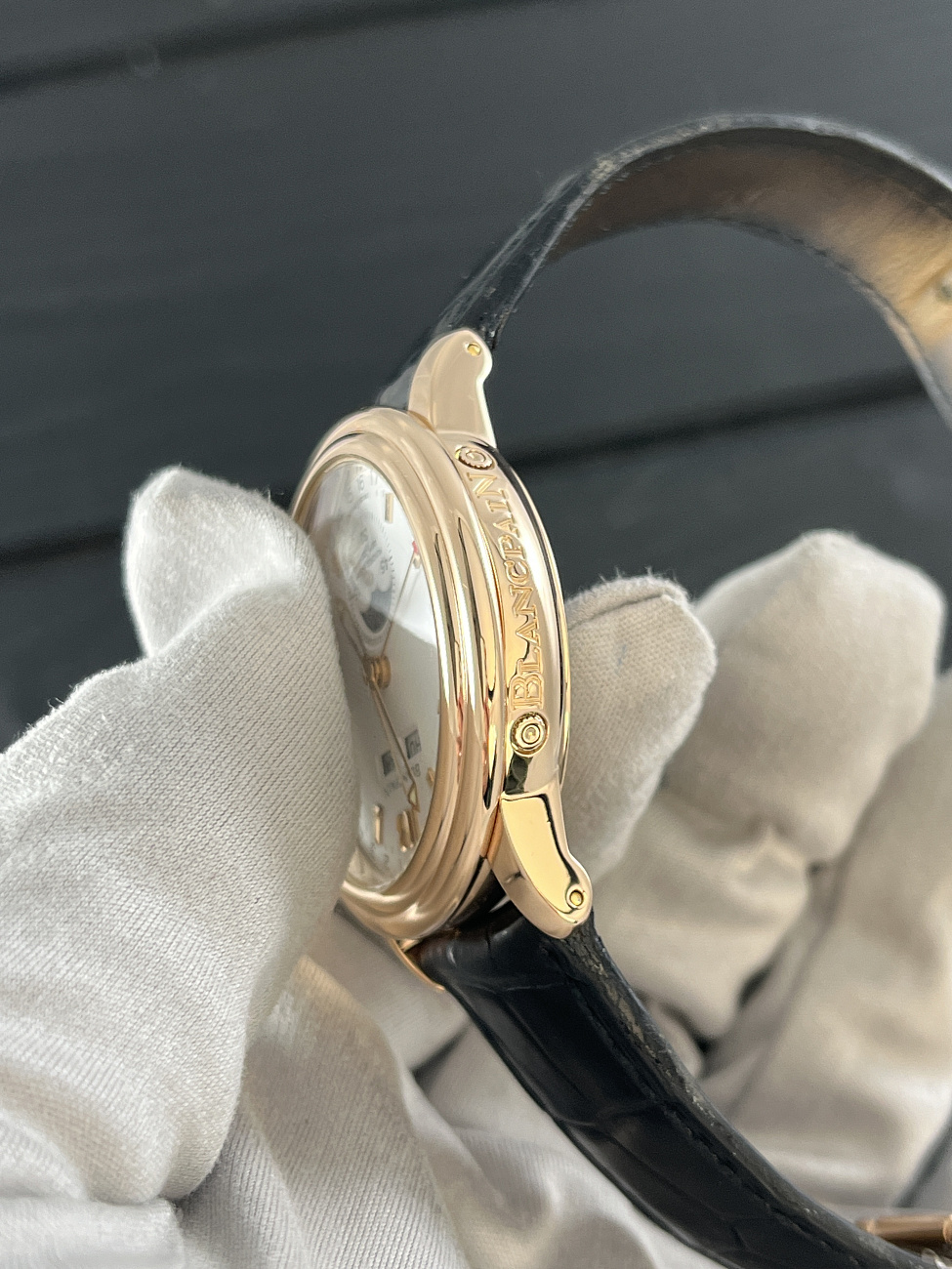 Часы Blancpain  Yellow Gold Triple Calendar With Moon Phases  2763-141