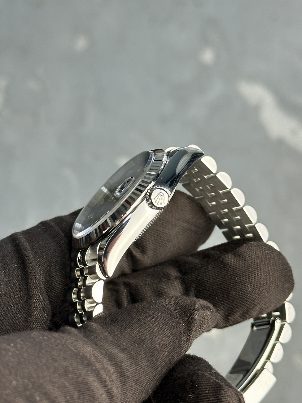 Часы Rolex  Datejust 36Mm Steel & White Gold Black Dial Diamonds  126234G