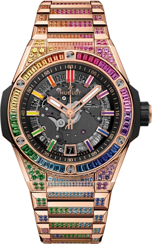 Заказать Hublot  Big Bang Integrated Time Only King Gold Rainbow  456.OX.0180.OX.3999