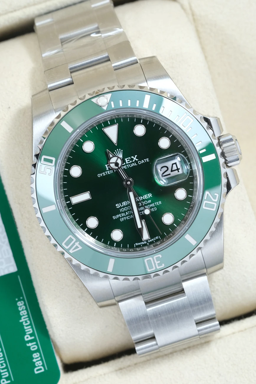 Часы Rolex  Submariner Green Hulk В Заводских Пленках  116610LV