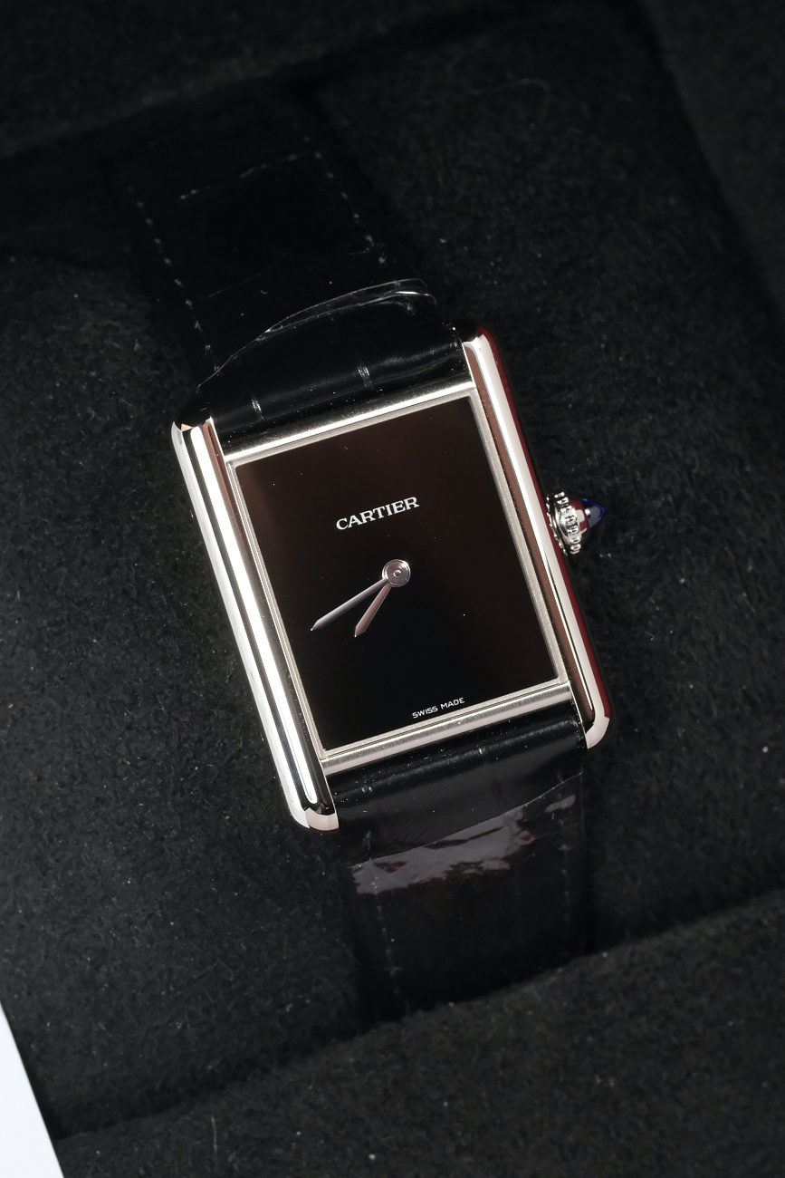 Часы Cartier  Tank Must De Cartier Black  WSTA0072