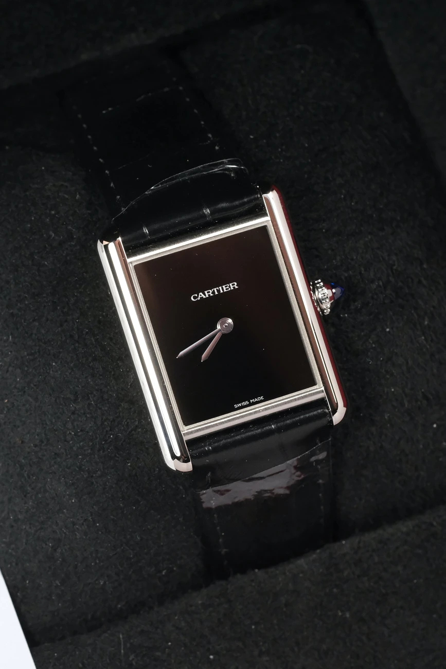 Часы Cartier  Tank Must De Cartier Black  WSTA0072