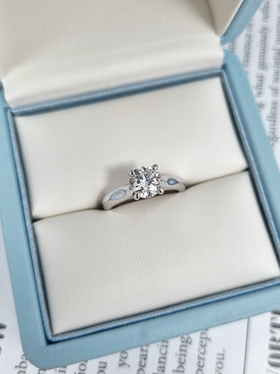 Украшение NO NAME  Кольцо С Бриллиантом 1,11 Ct. F/Si1 (3 Excellent) Lucky Number   