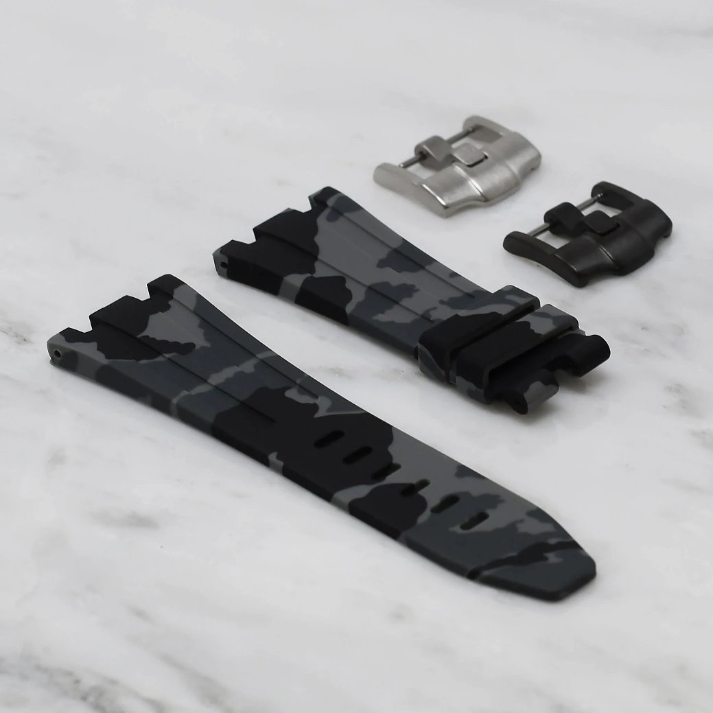 Часовой ремешок Audemars Piguet  Ремешок Для Часов Graphite Camo Ap Diver 42Mm Strap  