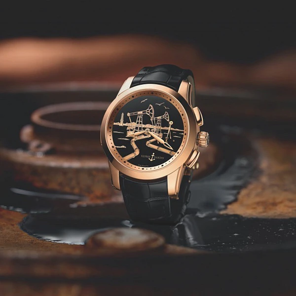 Часы Ulysse N  Hourstriker Oil Pump Rose Gold  6106-131/E2-OIL