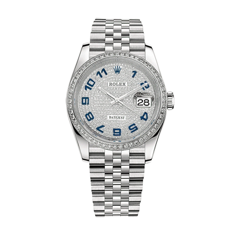 Часы Rolex  Datejust 36 Mm Custom Diamonds Pave Dial 2021  126200-FIX