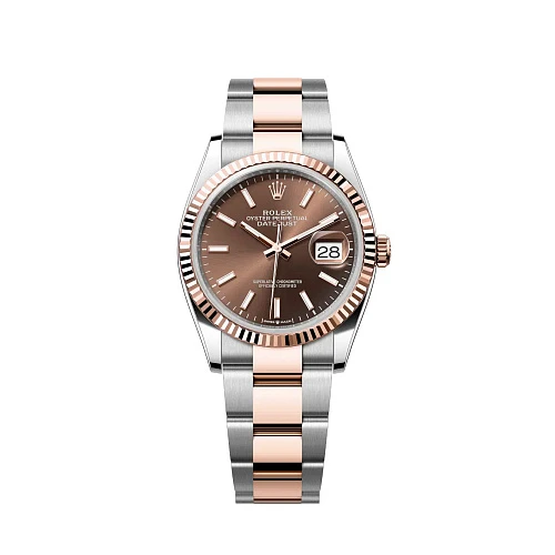 Часы Rolex  Oyster Perpetual Datejust 36 Mm Rolesor Oystersteel And Rose Gold Chocolate Dial  126231