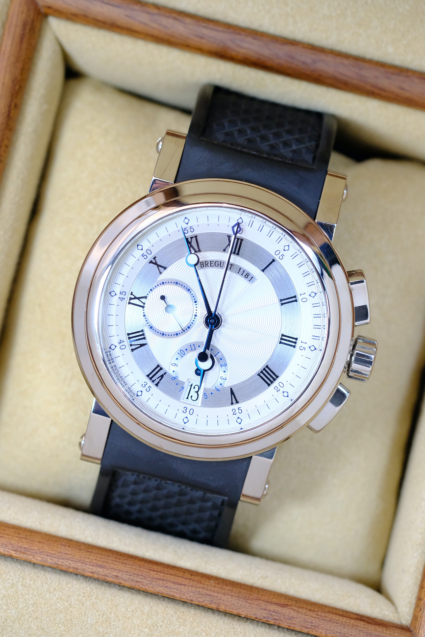 Часы Breguet  Marine Chronograph White Gold  5827BB/12/5ZU