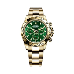Rolex Cosmograph Daytona 40 mm Yellow Gold Green Dial Discontinued