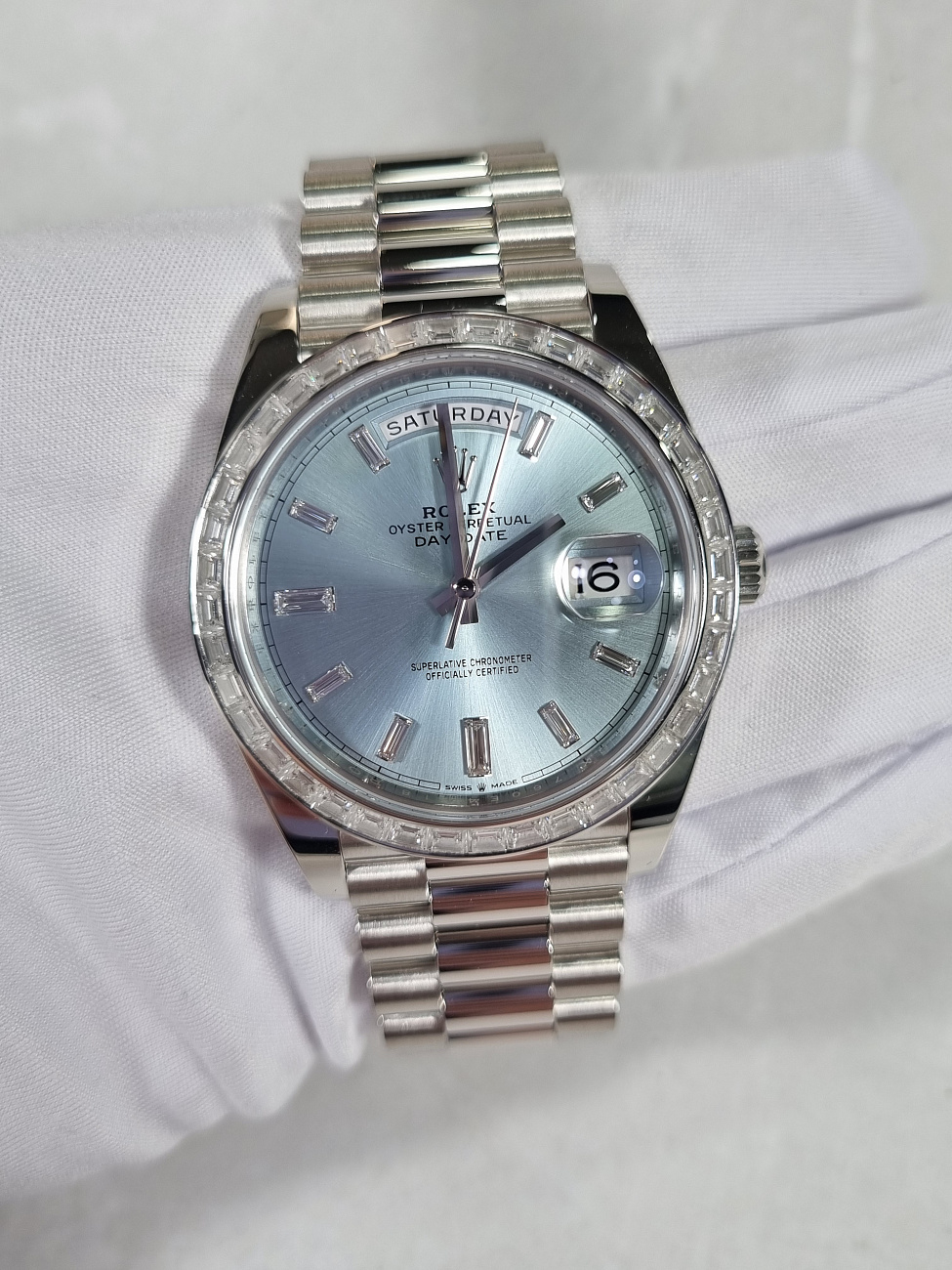 Часы Rolex  Day-Date Ii President Platinum Ice Blue Diamonds  228396TBR