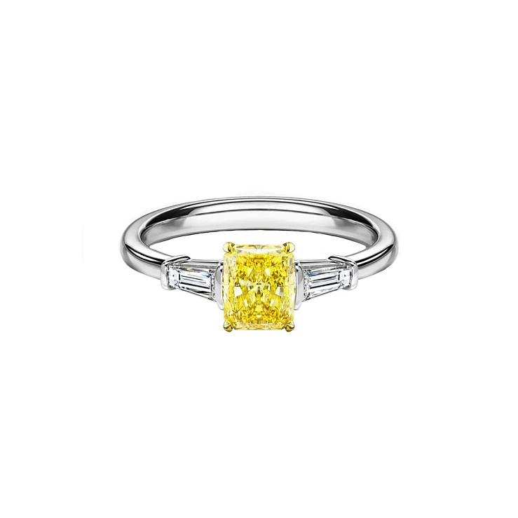 Украшение GIA  Кольцо с бриллиантом 0,63 ct. FIY/VVS2   