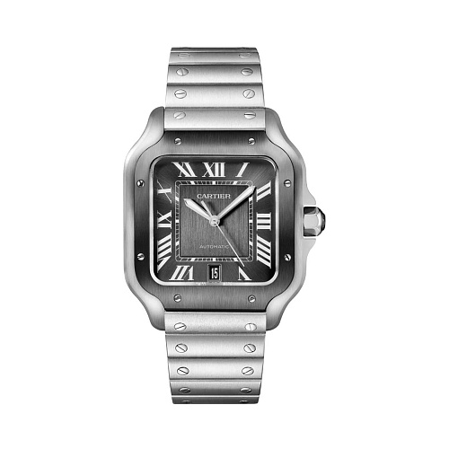 Часы Cartier  Santos De Cartier Adlc Black Dial  WSSA0037