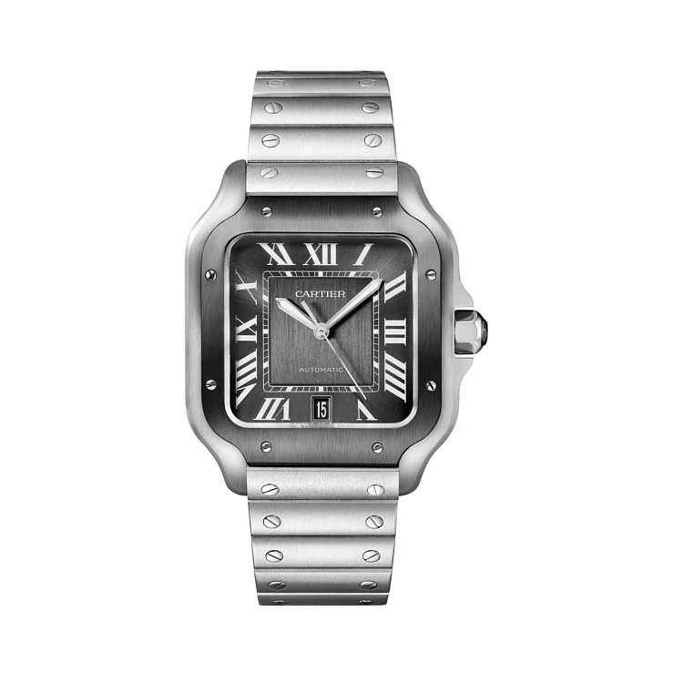 Часы Cartier  Santos De Cartier Adlc Black Dial  WSSA0037