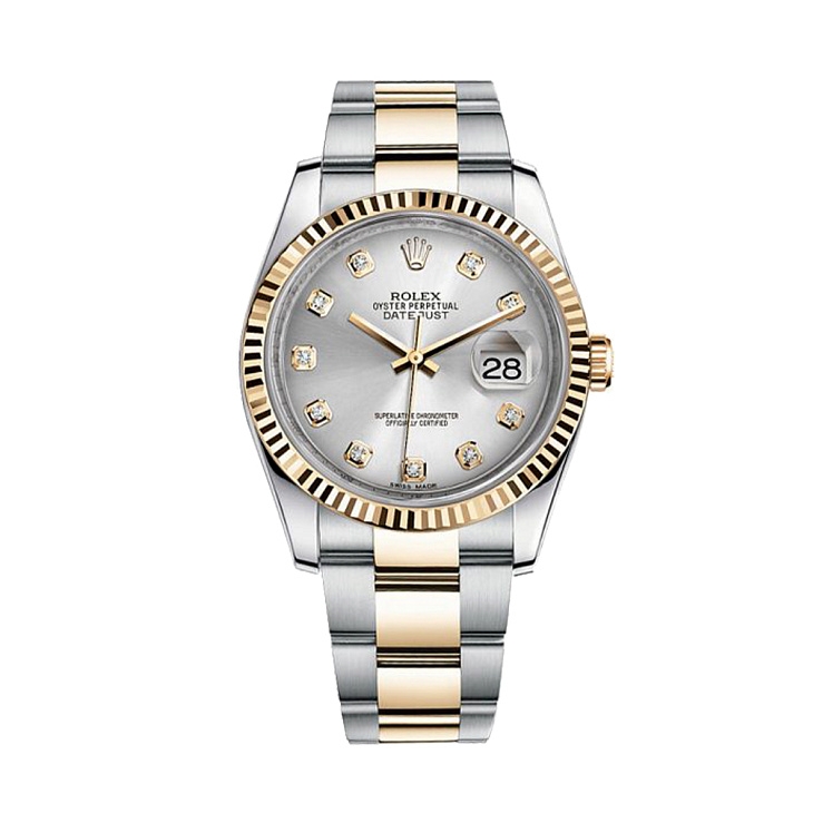 Часы Rolex  Datejust 36Mm Steel And Yellow Gold Diamonds  116233