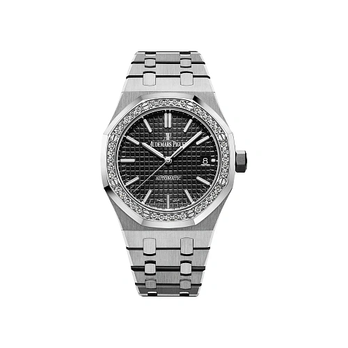 Часы Audemars Piguet  Royal Oak 37 mm Diamonds Black Dial  15451ST.ZZ.1256ST.01