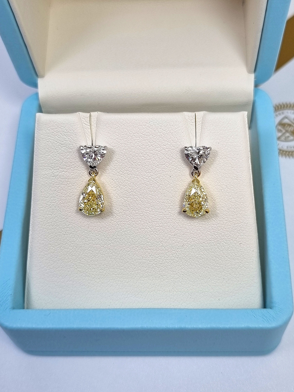 Украшение NO NAME  Серьги С Бриллиантами 1,01/1,06 Ct. W To X Range/Vvs1   