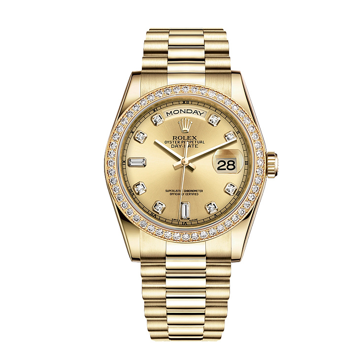 Часы Rolex  Day-Date 36 Mm Diamonds Dial  118348RBR