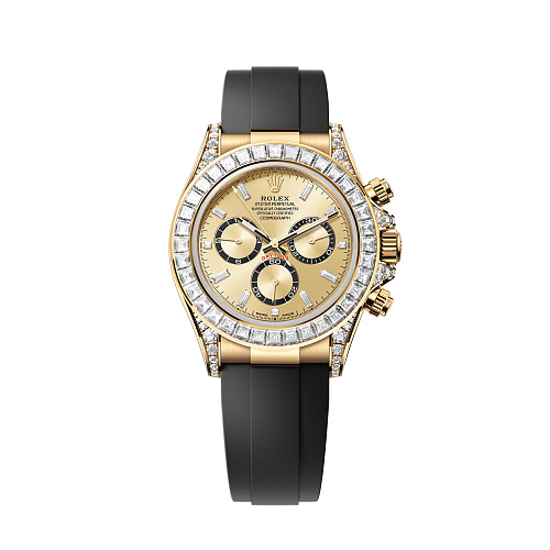 Часы Rolex  Cosmograph Daytona Yellow Gold Factory Diamonds Oysterflex  126538TBR