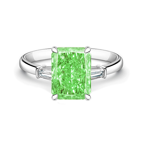 Украшение GIA  Кольцо с бриллиантом 5,01 ct. FBGY/Si1   