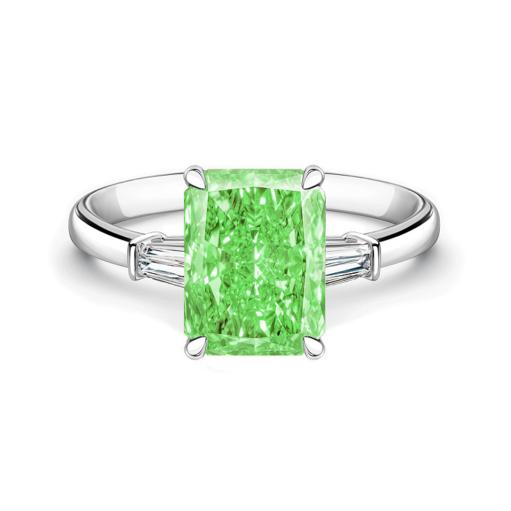 Украшение GIA  Кольцо с бриллиантом 5,01 ct. FBGY/Si1   