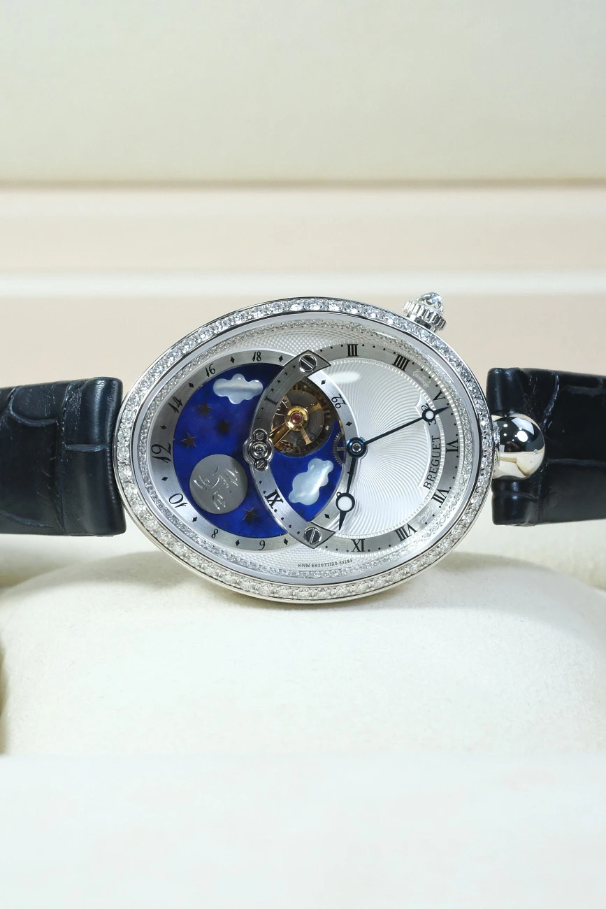 Часы Breguet  Reine De Naples Tourbillon Jour/Nuit White Gold &amp; Diamonds  8998BB/11/974 D00D