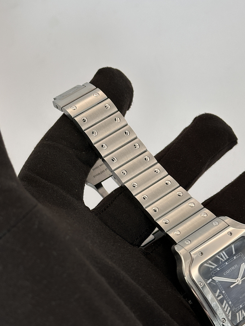 Часы Cartier  Santos De Cartier Large Blue Dial  WSSA0071