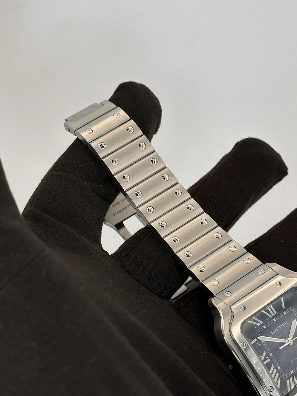 Часы Cartier  Santos De Cartier Large Blue Dial  WSSA0071
