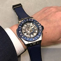Заказать Hublot  Big Bang Unico Gmt Titanium Blue Ceramic 45 Mm  471.NL.7112.RX
