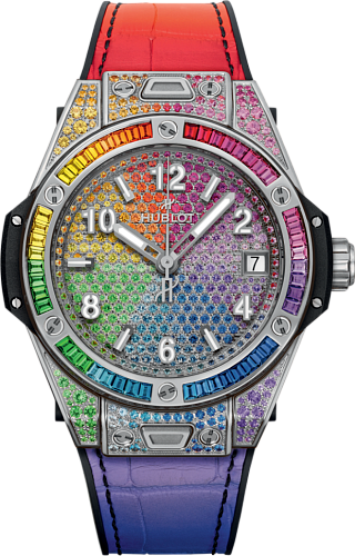 Заказать Hublot  Big Bang One Click Steel Rainbow  465.SX.9900.LR.0999