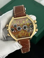 Часы De La Cour  Bi-Chrono Fidelidad Rose Gold Tobacco  