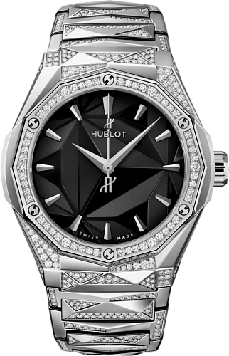 Заказать Hublot  Classic Fusion Orlinski Titanium Bracelet Alternative Pave  550.NS.1800.NS.3804.ORL22
