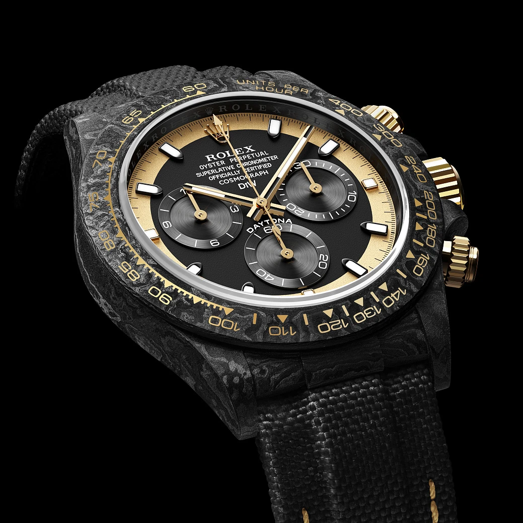 Заказать DiW  Rolex Daytona 40 Mm Cream Invert Gold  