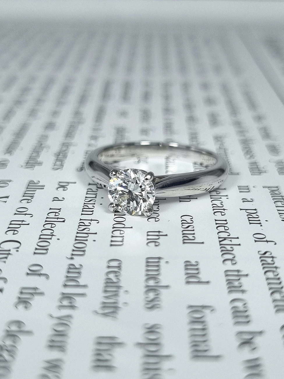 Украшение GIA  Кольцо 0,88 ct. H/VS2 (3 Excellent)   