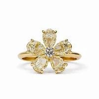 Украшение No Name  Кольцо с бриллиантами 3,74 ct.   