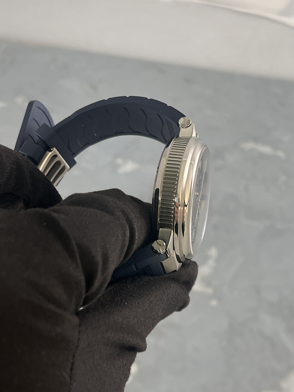 Часы Breguet  Marine Chronograph White Gold Blue Dial  5527BB/Y2/5WV