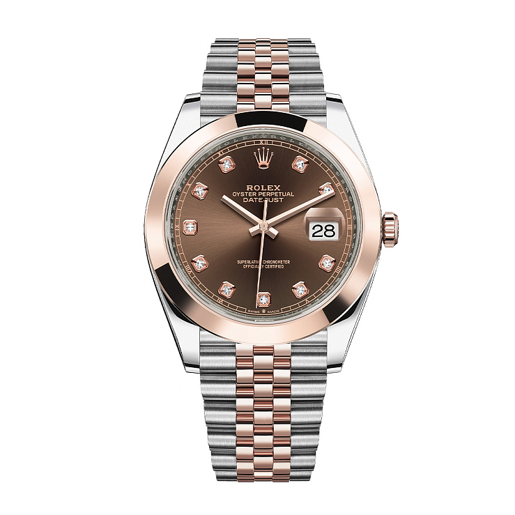 Часы Rolex  Datejust Ii 41Mm Steel & Everose Gold Chocolate Diamonds Dial  126301