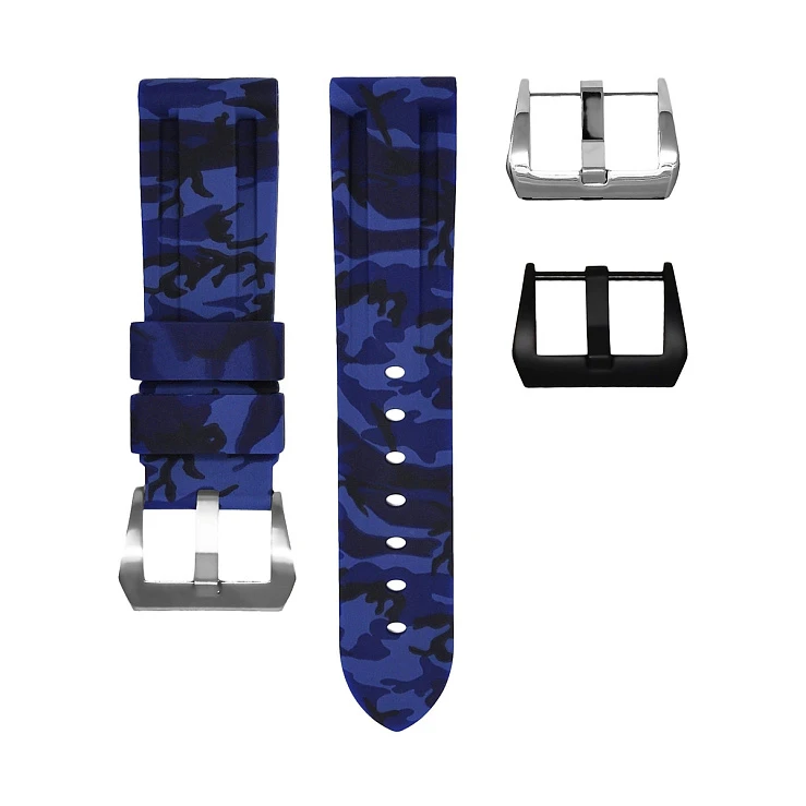 Часовой ремешок Panerai  Ремешок Для Часов Blue Camo 44/47Mm Strap  