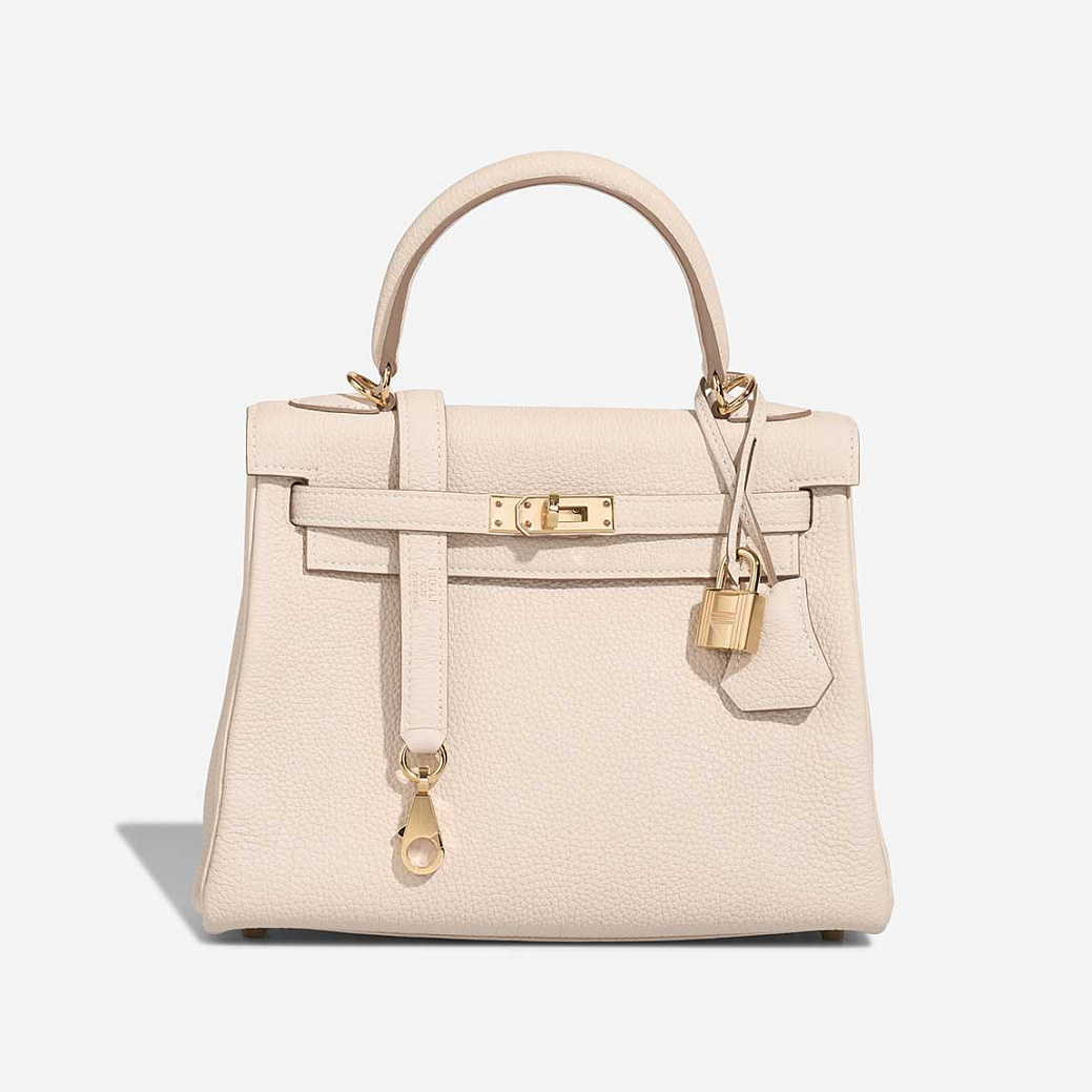 Сумки и аксессуары Hermes  Hermès Kelly 25 Togo Craie  K25
