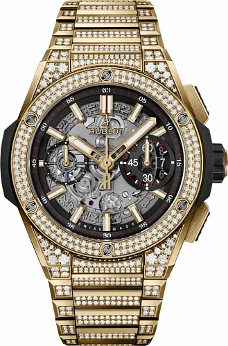 Заказать Hublot  Big Bang Integral Yellow Gold Pave  451.VX.1130.VX.3704
