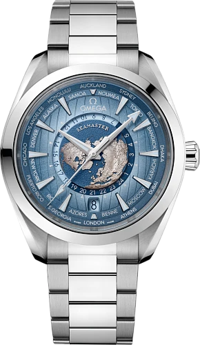 Заказать Omega  Seamaster Aqua Terra 150 M Co-Axial Master Chronometer Gmt Worldtimer 43 Mm  220.10.43.22.03.002