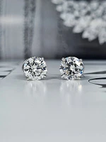 Украшение GIA  Серьги 3,01/3,03 ct. J/VS2 (3 Excellent) Round Diamonds   