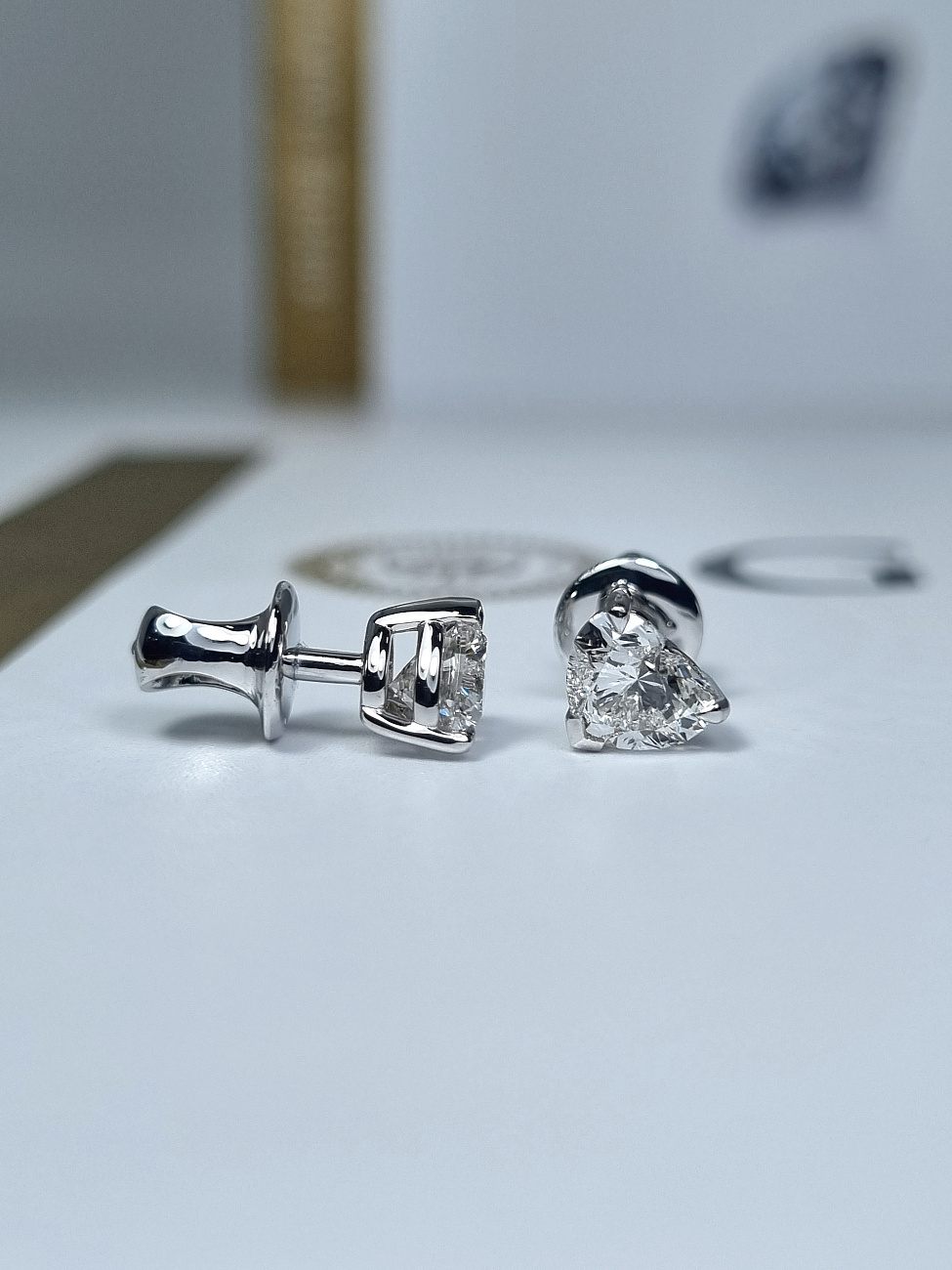 Украшение NO NAME  Серьги С Бриллиантами 0,70/0,70 Ct. G/Vs1   