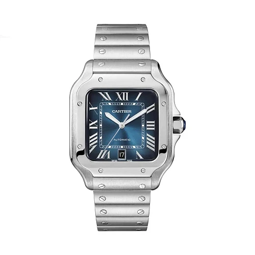 Часы Cartier  Santos De Cartier Large Blue Dial  WSSA0071
