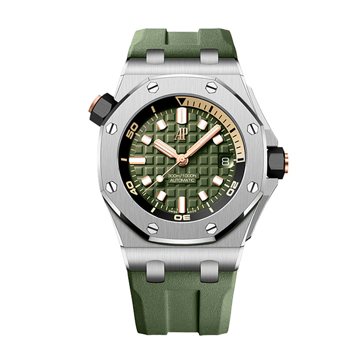 Часы Audemars Piguet  Royal Oak Offshore Diver Green  15720ST.OO.A052CA.01