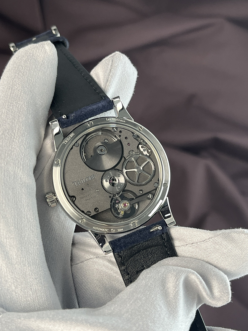 Часы Trilobe  Nuit Fantastique Grained Blue  NF05BG