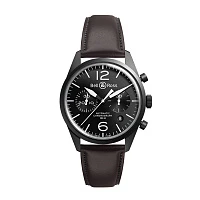 Часы Bell &amp; Ross  Vintage Chronograph Br 126 Original Carbon  BRV126-BL-CA