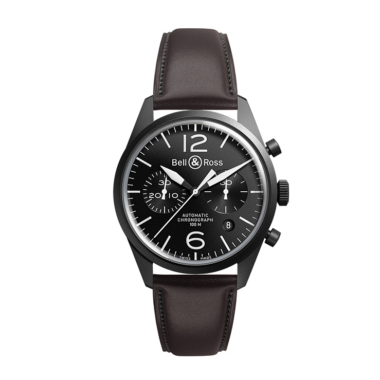 Часы Bell & Ross  Vintage Chronograph Br 126 Original Carbon  BRV126-BL-CA