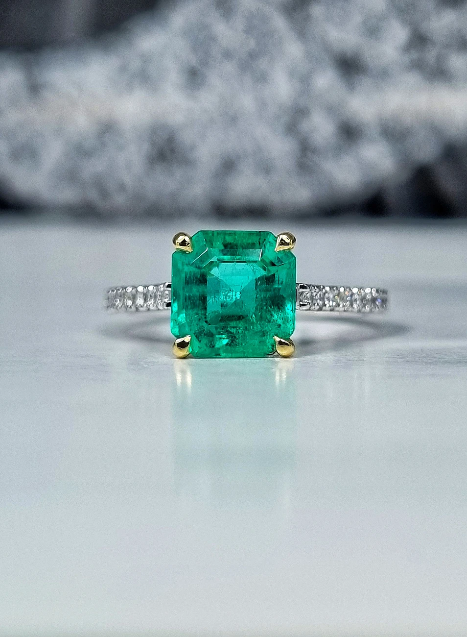 Украшение No Name  Кольцо с изумрудом 1,96 ct. Colombia   