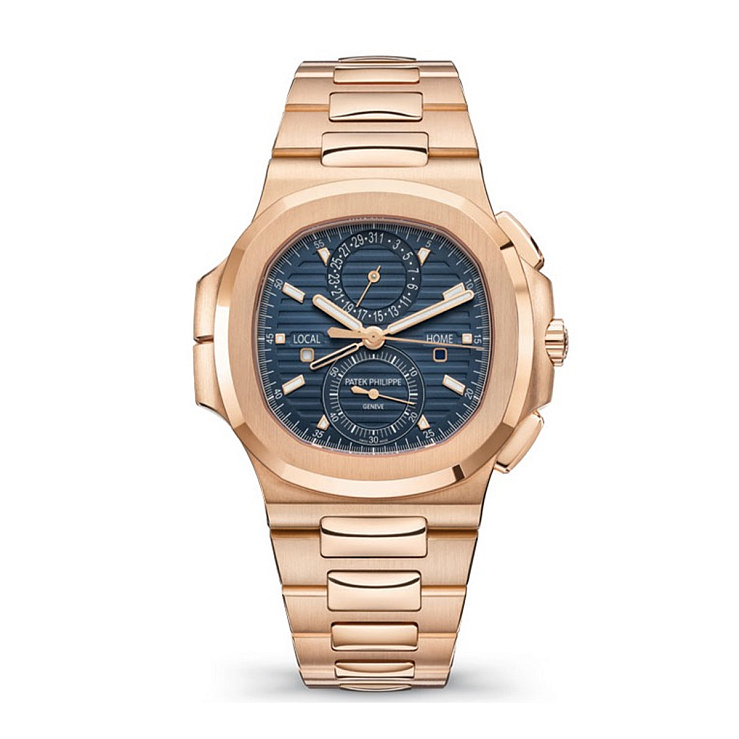 Часы Patek Philippe  Nautilus Travel Time Chronograph Rose Gold  5990/1R-001