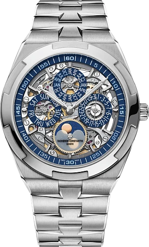 Заказать Vacheron Constantin  Overseas Perpetual Calendar Ultra-Thin Skeleton  4300V/120G-B946